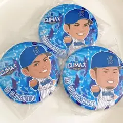 横浜DeNAベイスターズ 缶バッチ クライマックスシリーズ 桑原 戸柱 東