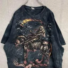 DELTA スカル　骸骨　ドクロ　死神　ビックプリント　Tシャツ 2XL