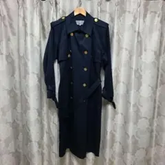 Yves Saint Laurent 金ボタン トレンチコート M ネイビー