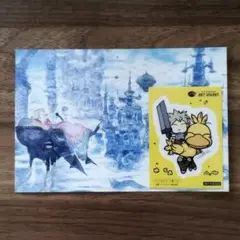 ファイナルファンタジー7 クラウド ステッカー　ポストカード 天野喜孝