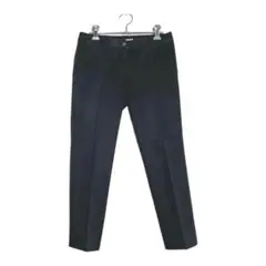 NATURAL BEAUTY ブラック スラックス スリムフィット ボトムス　S