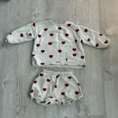 ZARA ハート柄 トップスとショーツセット 12-18ヶ月