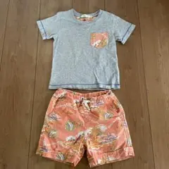 BEAMS mini Tシャツとショートパンツセット 90