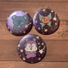 BT21 缶バッジ 3個セット