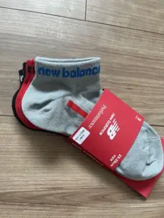 【新品未使用】new balance ニューバランス/3足組靴下23-25㎝