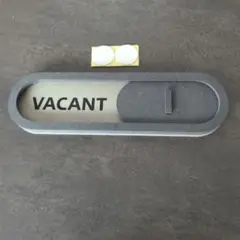 Vacant Occupied Signプライバシーサイン グレー 会議中 空き
