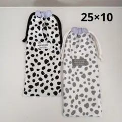 箸袋 ダルメシアン ハンドメイド 縦長巾着袋