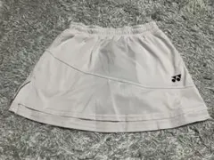 ホワイトメッシュバドミントンスカート　サイズM