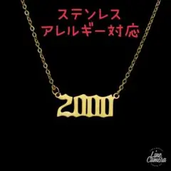 ◆新品◆BOX付き☆2000☆ステンレス☆ゴールド☆ネックレス☆男女
