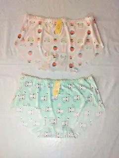 ティーンズ柄ショーツ2枚セット【新品未使用】v26