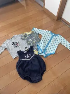 下着 肌着 ロンT ミッキー ロンパース UNIQLO まとめ売り４着 処分価格