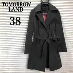 【美品】トゥモローランド カシミヤ100% ガウンコート ロングコート グレー