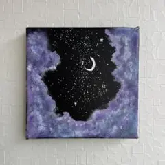 キャンバスアート　空　アクリル画