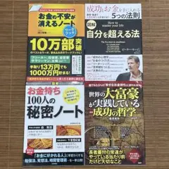 お金の不安が消えるノート＋お金持ち100人の秘密ノート＋成功とお金を手に入れる