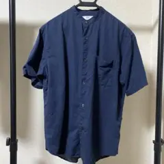 ユニクロ UNIQLO コットンリネン　スタンドカラーシ ャツ
