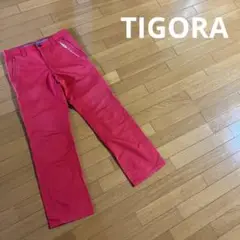 【極美品】TIGORA ティゴラ ロゴ コットン ストレートパンツ メンズ 79