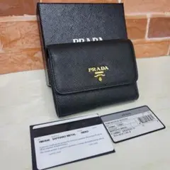 新品未使用PRADA☆鑑定済☆サフィアーノ 3つ折り 1MH840 プラダ財布