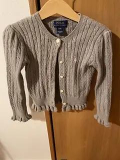 POLO RALPH LAUREN グレー カーディガン 4/4T