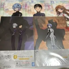 エヴァンゲリオン　クリアファイル　ステッカー　5種　未開封・新品