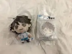 ハイキュー 及川徹 セガラッキーくじ ぬいぐるみ 缶バッジ2点セット