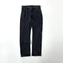 Rustler 先染めブラックデニムパンツ ヴィンテージ古着
