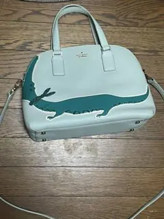 ケイトスペード アリゲーター柄ショルダー バッグ ワニ鰐クロコダイル鞄クロコ収納
