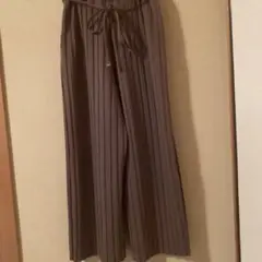 プリーツワイドパンツ プリーツスカーチョ イージーパンツ