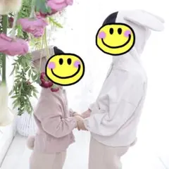 テータテート100サイズ うさぎパーカー