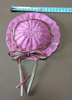 紙粘土作品　麦わら帽子
