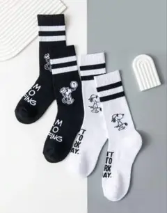 スヌーピー ゴルフ ソックス 2足セット
