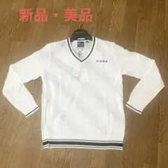 新品　FIDRA Vネックセーター ホワイト M