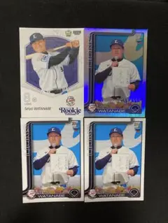 西武 BBM ルーキーエディション＆topps 199シリなど 計4枚 渡部聖弥