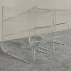 【廃盤商品】 無印　アクリル小物ラック　ペンスタンド　斜め