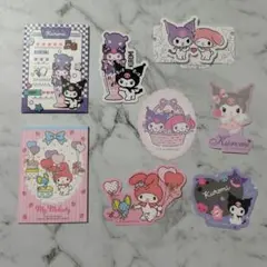 オール　マイメロディ＆クロミ　ダイカットステッカー