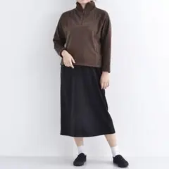 メルローMERLOT IKYU ハイネック ハーフジップフリース 匿名発送