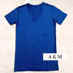 AKM カットソー Tシャツ ブルー
