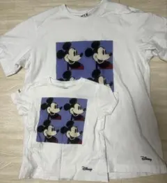 親子おそろい２枚セット　ディズニーTシャツ（100サイズ、XLサイズ）