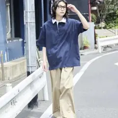 U.S. POLO ASSN.＊別注ワンポイント刺繍ラガーシャツ