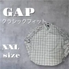 GAPクラシックフィットチェック柄シャツ長袖 A8
