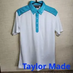 TaylorMade ポロシャツ サイズL ホワイト/ライトブルー