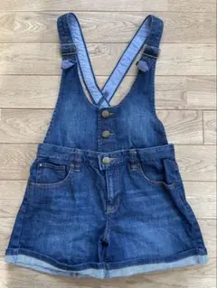 Gap kids デニム　オーバーオール　ショートパンツ　160