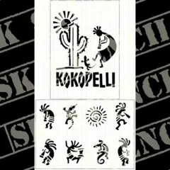 ステンシルシート　【S-129】　ココペリ