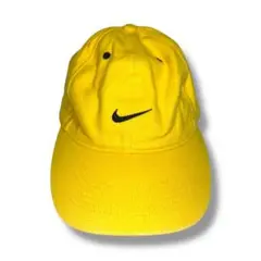 nike vintage キャップ　イエロー　黄色　y2k 00’s
