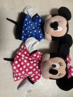 ミッキーマウス、ミニーマウス ぬいぐるみ 2体セット