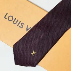 美品 ルイヴィトン Louis Vuitton ネクタイ シルク100%