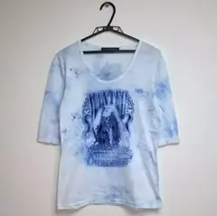 【y2k、achieve、ドクロ、ガイコツ好きに♪】海賊手配書風ムラ染めTシャツ