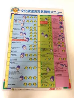 文化放送　下敷き