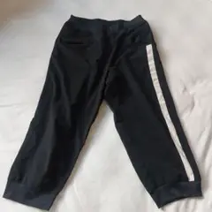 DANSKIN BLACK ブラックストレッチクロップドパンツ