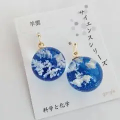 新品 ガーグル サイエンスシリーズ 空模様 ピアス 羊雲
