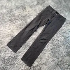 INED イネド ストレッチストレートパンツ グレー レディス9